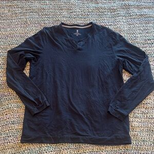 Men's Rhone Navy Long Sleeve Shirt